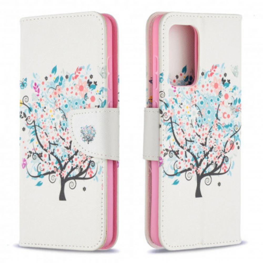 Flip Case Für Samsung Galaxy A52 4G / A52 5G / A52s 5G Blumiger Baum