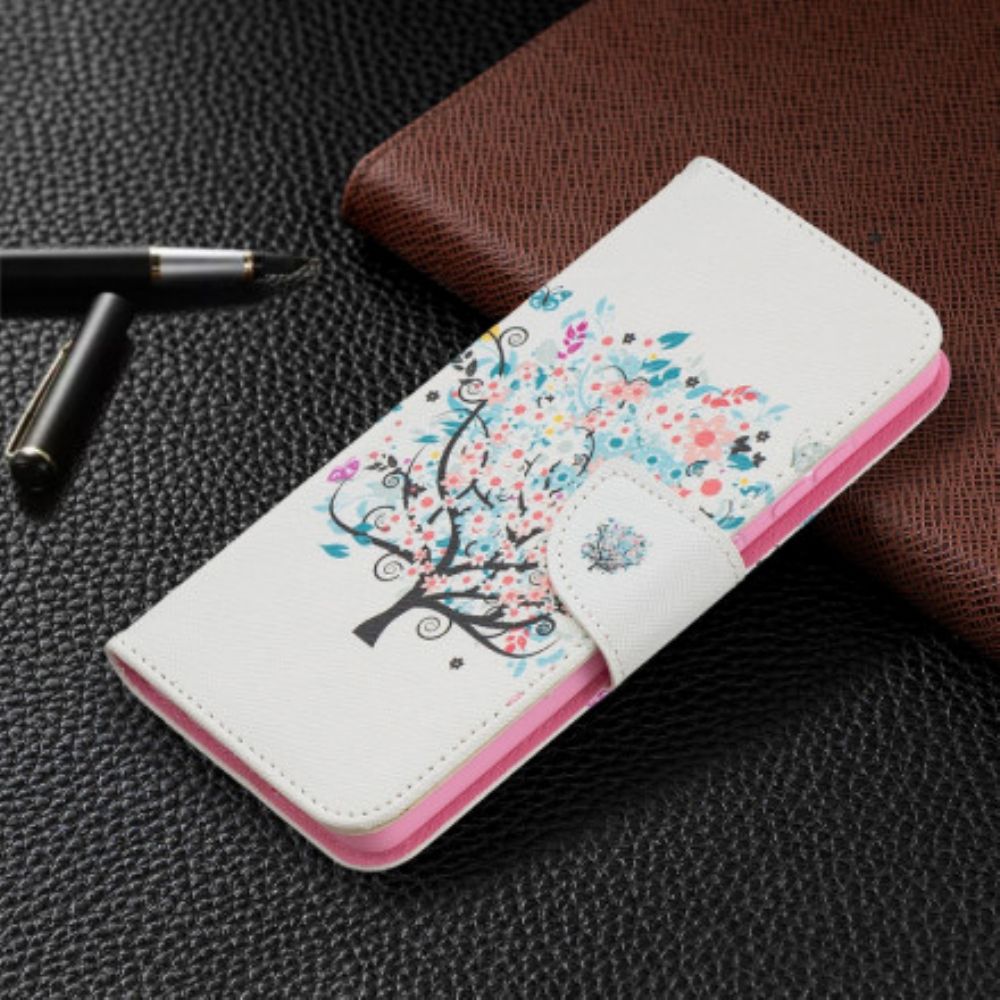 Flip Case Für Samsung Galaxy A52 4G / A52 5G / A52s 5G Blumiger Baum