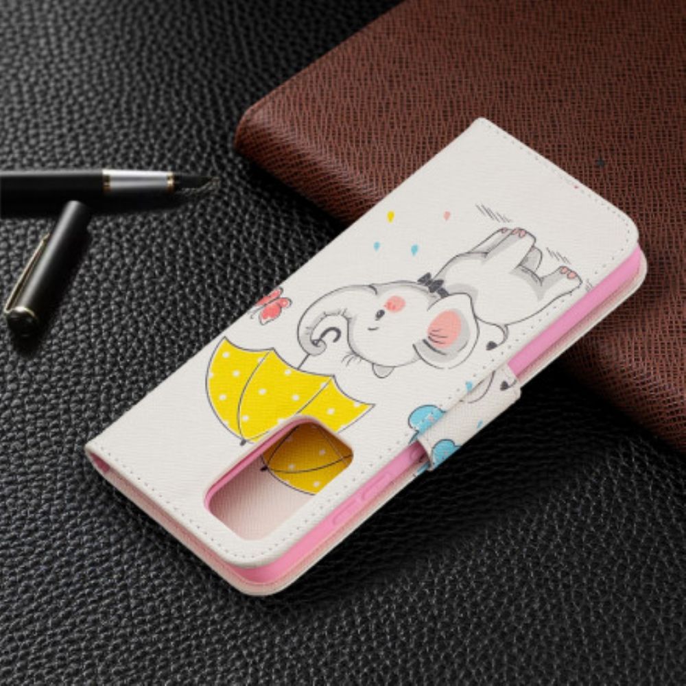 Flip Case Für Samsung Galaxy A52 4G / A52 5G / A52s 5G Elefantenbaby