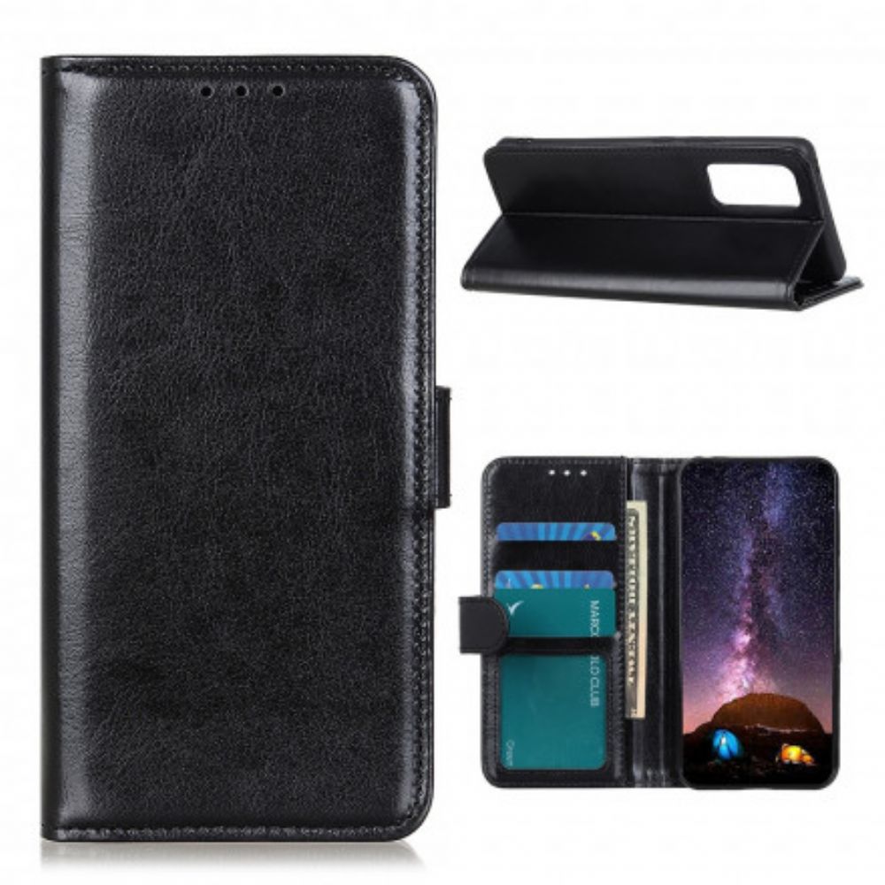 Flip Case Für Samsung Galaxy A52 4G / A52 5G / A52s 5G Glänzendes Kunstleder