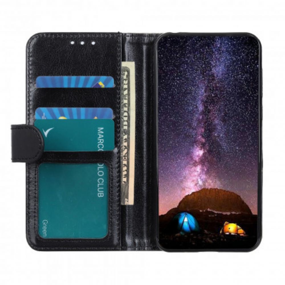 Flip Case Für Samsung Galaxy A52 4G / A52 5G / A52s 5G Glänzendes Kunstleder