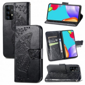 Flip Case Für Samsung Galaxy A52 4G / A52 5G / A52s 5G Halbe Schmetterlinge