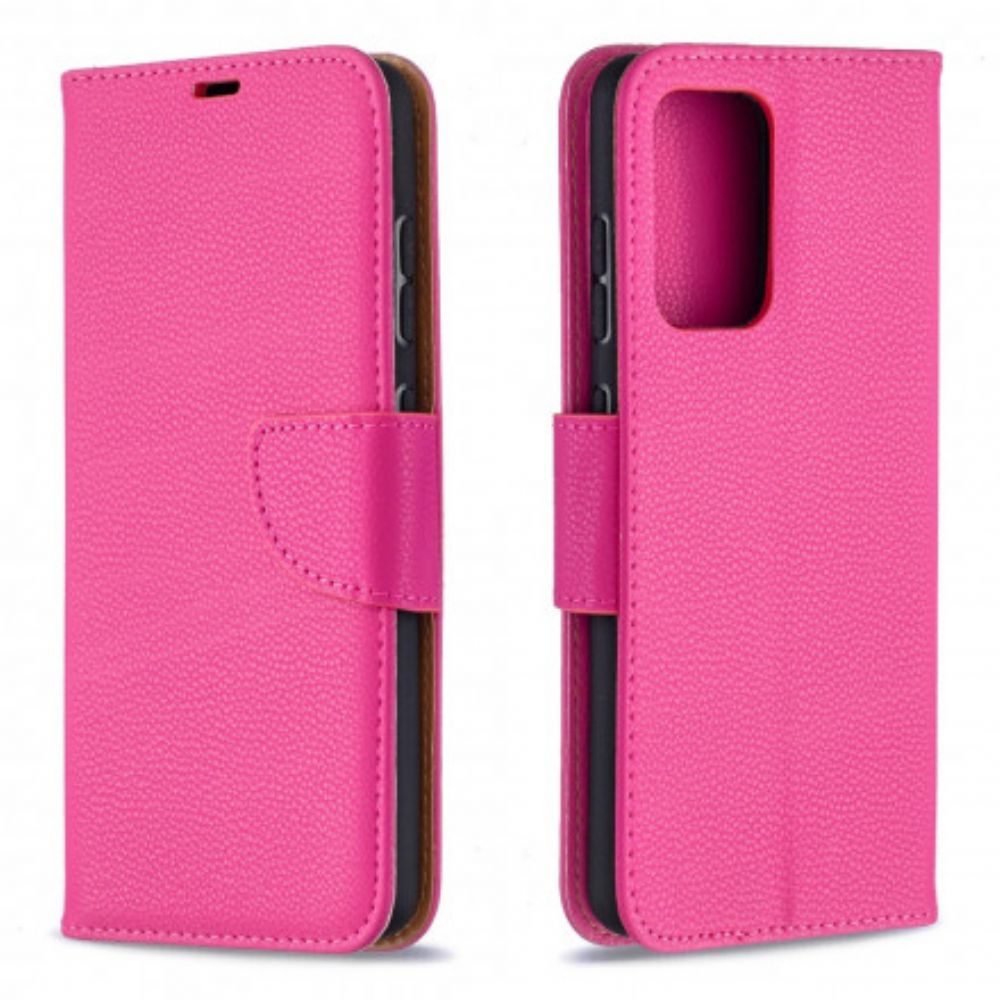 Flip Case Für Samsung Galaxy A52 4G / A52 5G / A52s 5G Flip Case Litschi-klappe Schräg