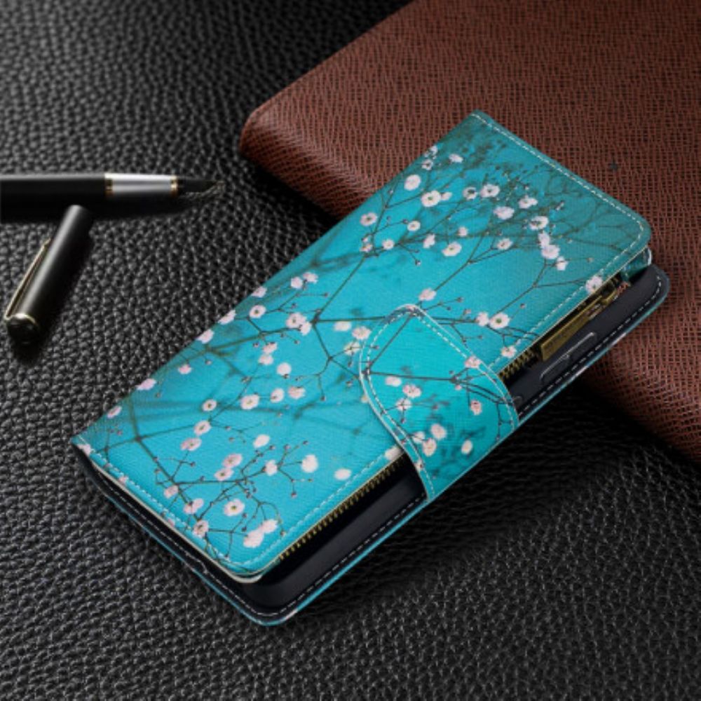 Flip Case Für Samsung Galaxy A52 4G / A52 5G / A52s 5G Reißverschlusstasche Mit Baum