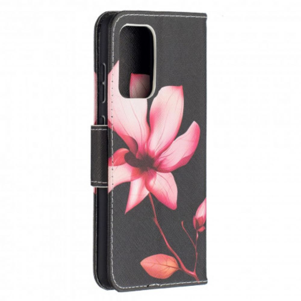 Flip Case Für Samsung Galaxy A52 4G / A52 5G / A52s 5G Rosa Blume