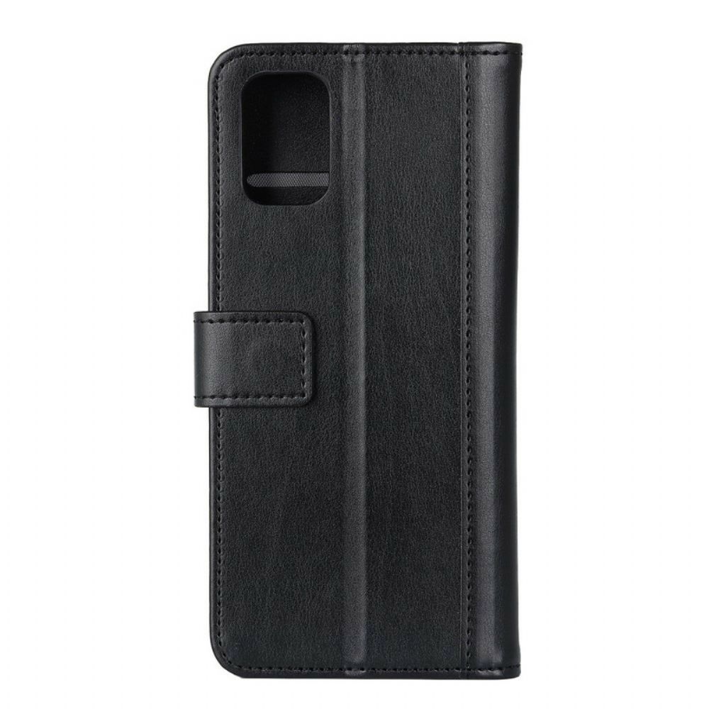 Flip Case Für Samsung Galaxy A52 4G / A52 5G / A52s 5G Spaltleder Farbige Ausführung