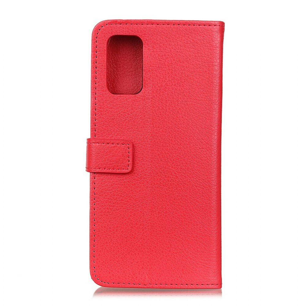 Flip Case Für Samsung Galaxy A52 4G / A52 5G / A52s 5G Traditionell Litschi