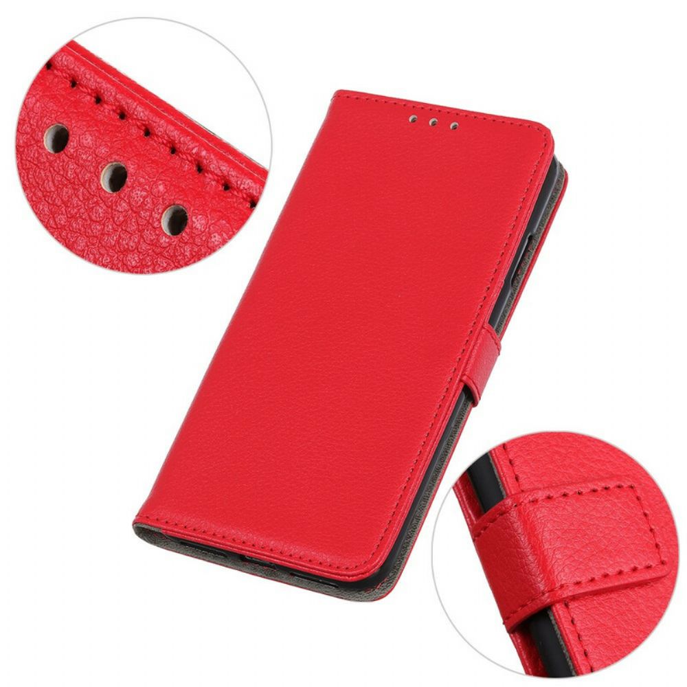 Flip Case Für Samsung Galaxy A52 4G / A52 5G / A52s 5G Traditionell Litschi