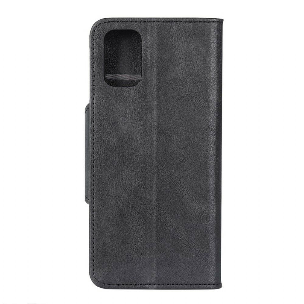 Flip Case Für Samsung Galaxy A52 4G / A52 5G / A52s 5G Vintage-knopf Aus Kunstleder