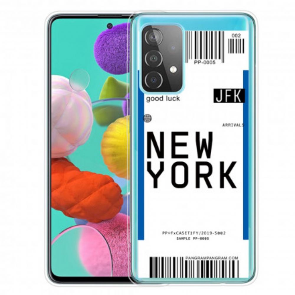 Handyhülle Für Samsung Galaxy A52 4G / A52 5G / A52s 5G Bordkarte Nach New York