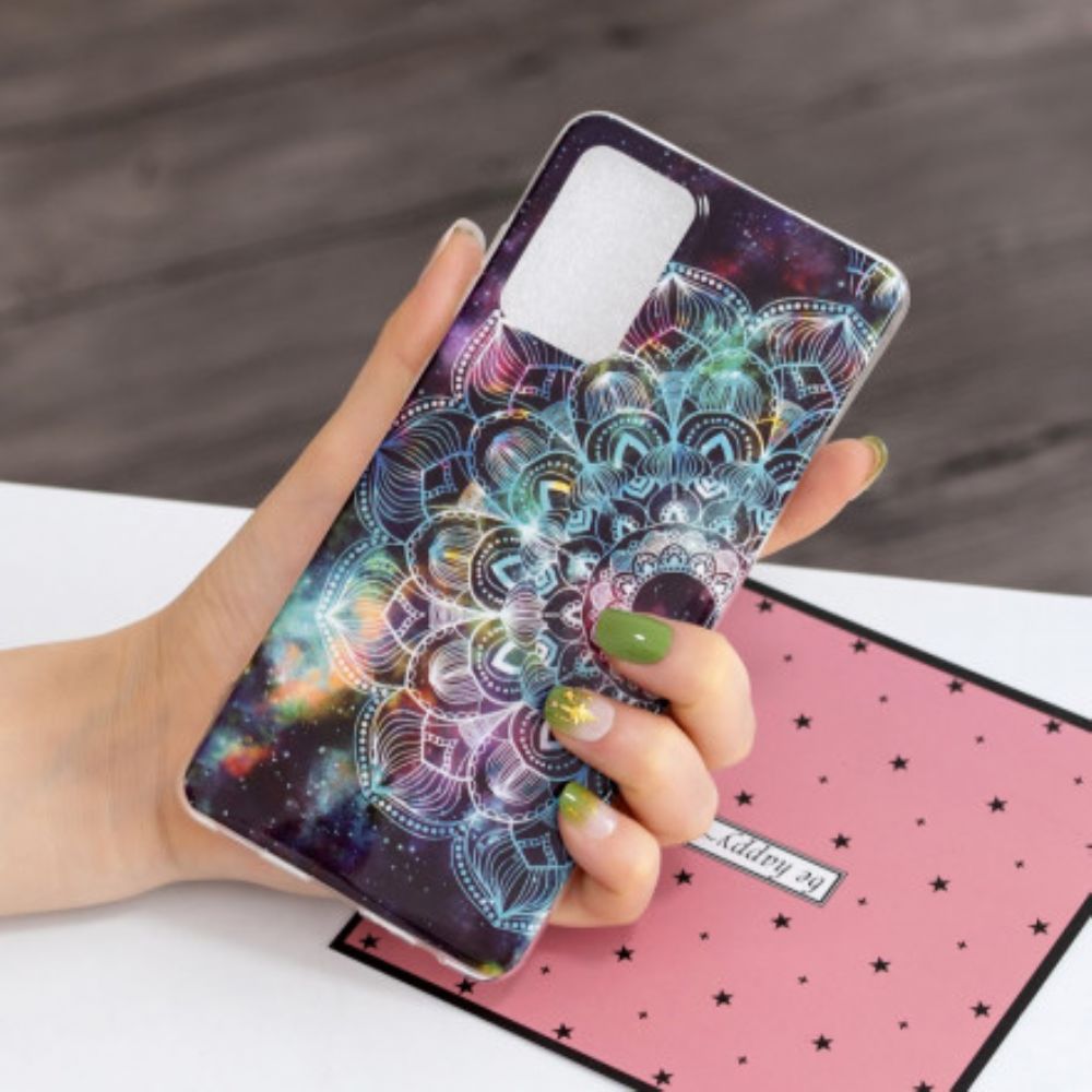 Handyhülle Für Samsung Galaxy A52 4G / A52 5G / A52s 5G Fluoreszierendes Buntes Mandala