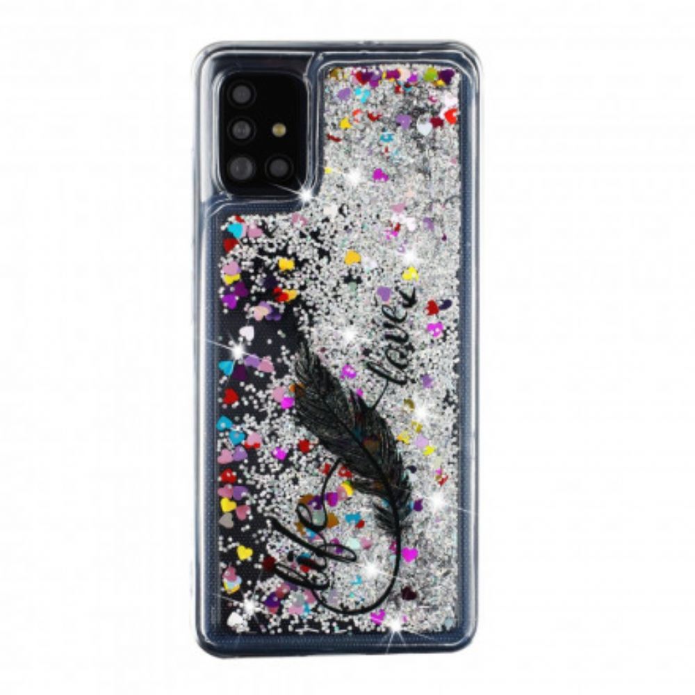 Handyhülle Für Samsung Galaxy A52 4G / A52 5G / A52s 5G Leben & Liebe Glitzer