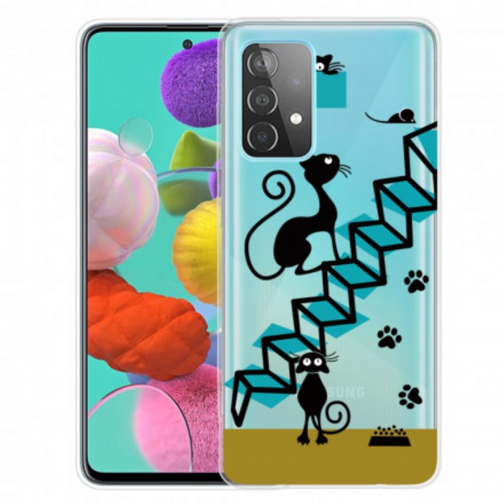 Handyhülle Für Samsung Galaxy A52 4G / A52 5G / A52s 5G Lustige Katzen