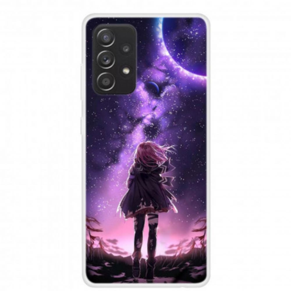 Handyhülle Für Samsung Galaxy A52 4G / A52 5G / A52s 5G Magischer Vollmond