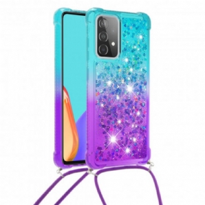 Handyhülle Für Samsung Galaxy A52 4G / A52 5G / A52s 5G Silikon Glitter Und Kordel