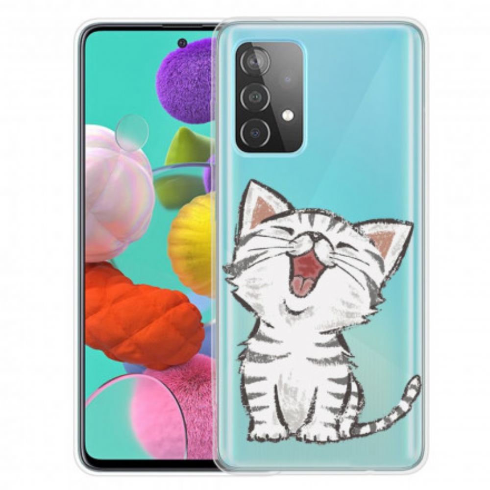 Handyhülle Für Samsung Galaxy A52 4G / A52 5G / A52s 5G Süße Katze