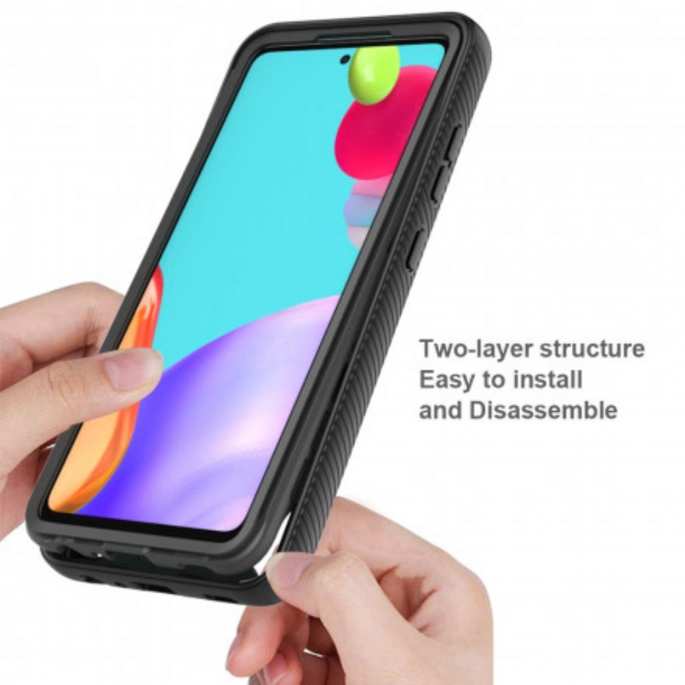 Hülle Für Samsung Galaxy A52 4G / A52 5G / A52s 5G Hybrid Design Silikonkanten