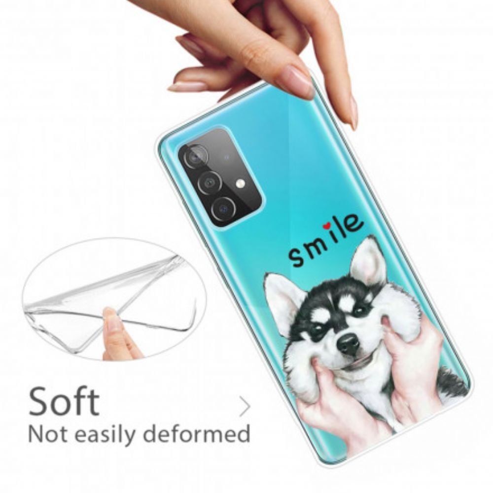 Hülle Für Samsung Galaxy A52 4G / A52 5G / A52s 5G Lächle Hund