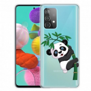 Hülle Für Samsung Galaxy A52 4G / A52 5G / A52s 5G Panda Auf Bambus