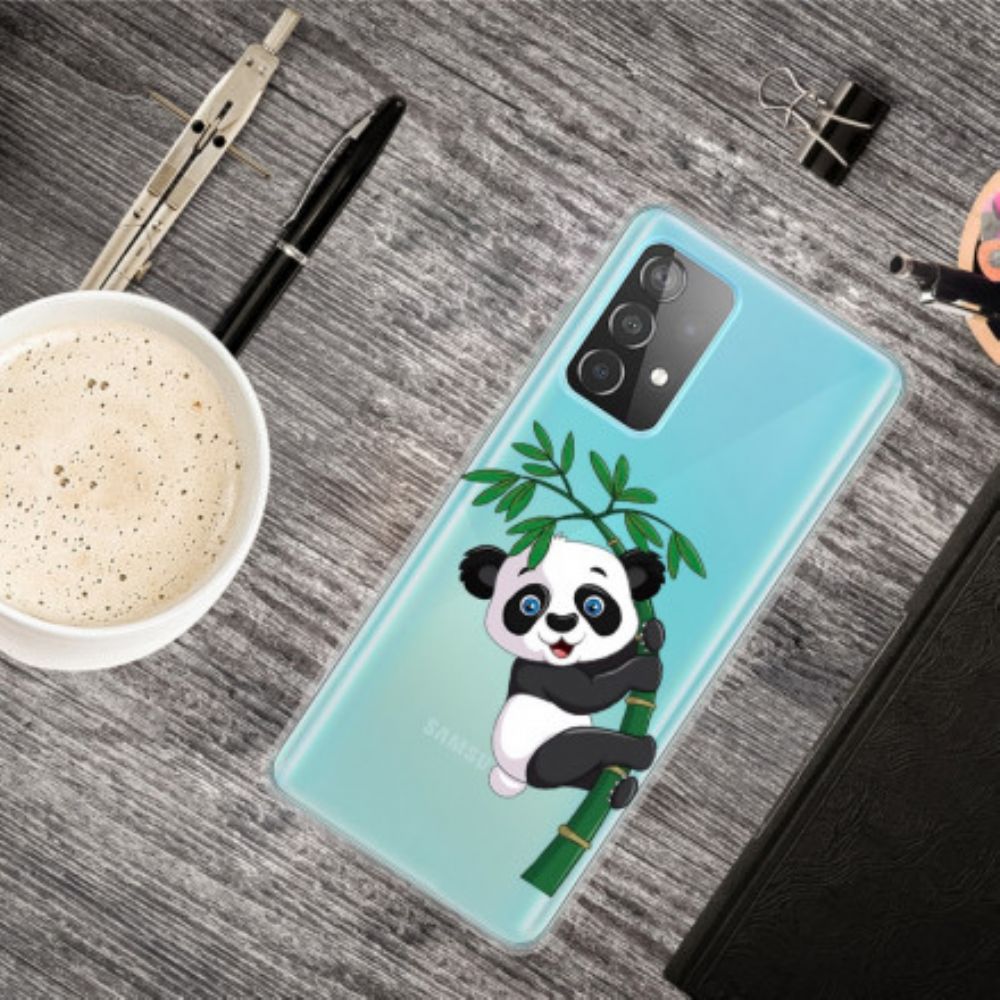 Hülle Für Samsung Galaxy A52 4G / A52 5G / A52s 5G Panda Auf Bambus