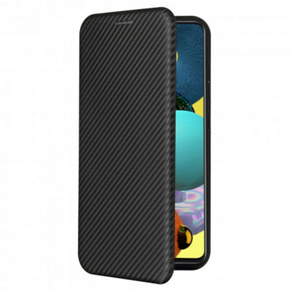 Schutzhülle Für Samsung Galaxy A52 4G / A52 5G / A52s 5G Flip Case Kohlefaser