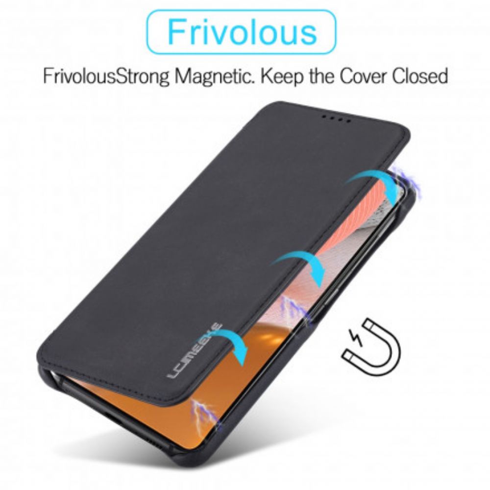 Schutzhülle Für Samsung Galaxy A52 4G / A52 5G / A52s 5G Flip Case Lc.imeeke Ledereffekt