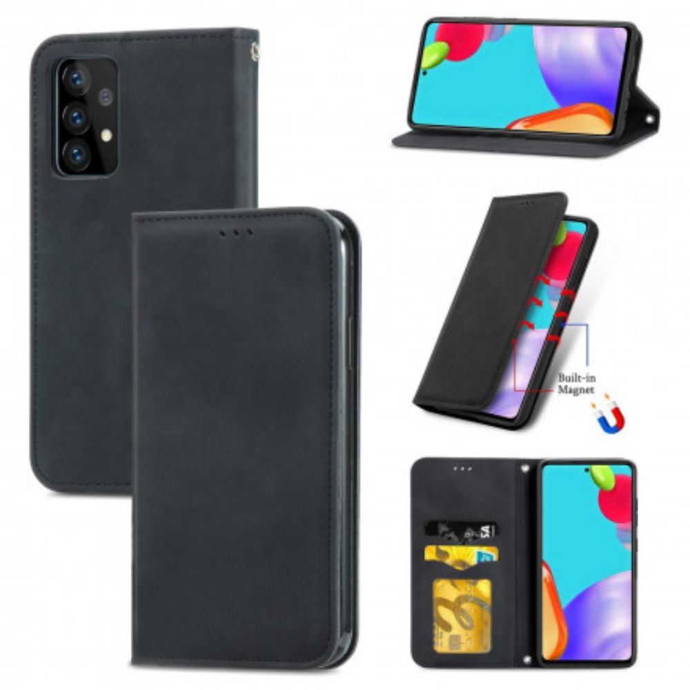 Schutzhülle Für Samsung Galaxy A52 4G / A52 5G / A52s 5G Flip Case Schicker Leder-effekt