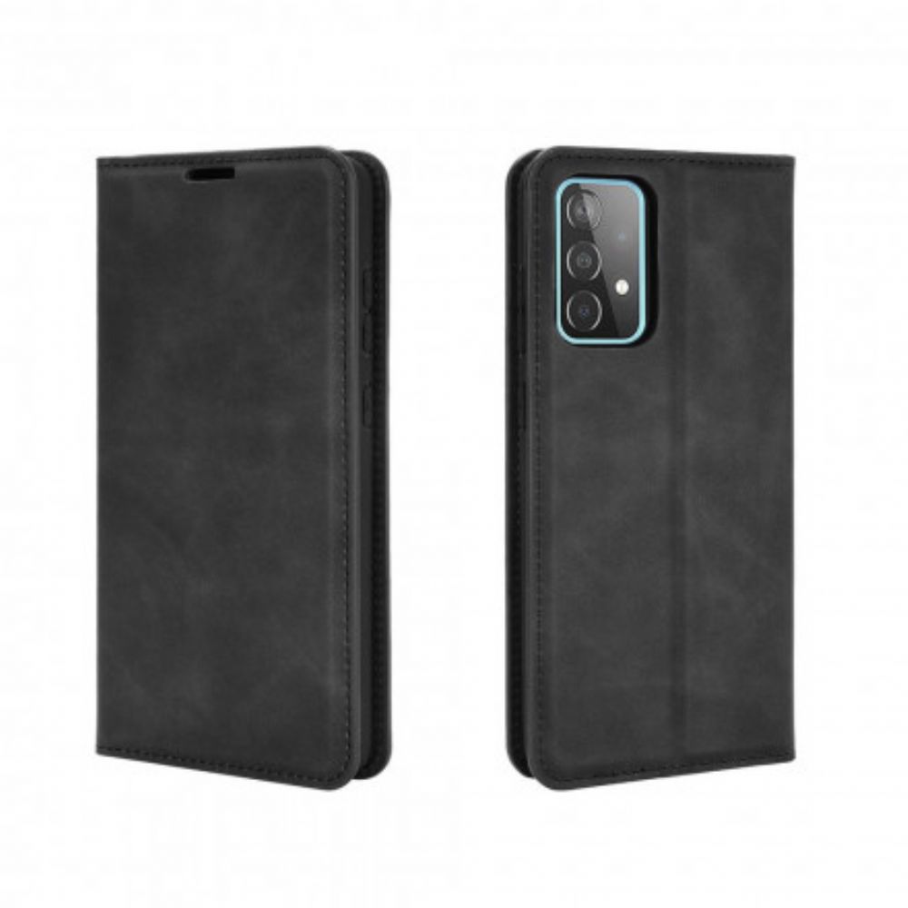 Schutzhülle Für Samsung Galaxy A52 4G / A52 5G / A52s 5G Flip Case Weicher Ledereffekt