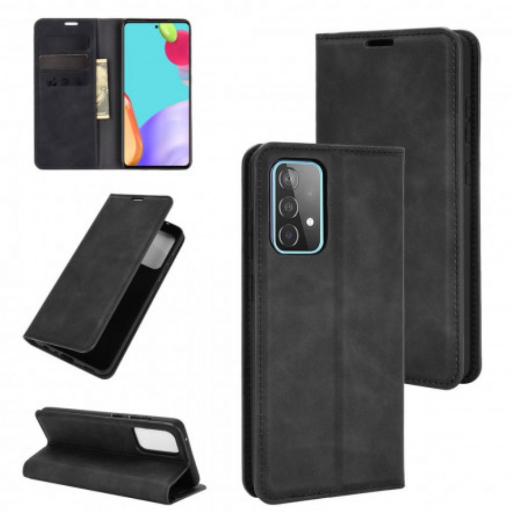 Schutzhülle Für Samsung Galaxy A52 4G / A52 5G / A52s 5G Flip Case Weicher Ledereffekt