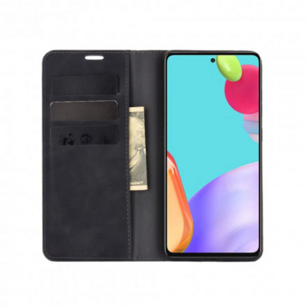 Schutzhülle Für Samsung Galaxy A52 4G / A52 5G / A52s 5G Flip Case Weicher Ledereffekt