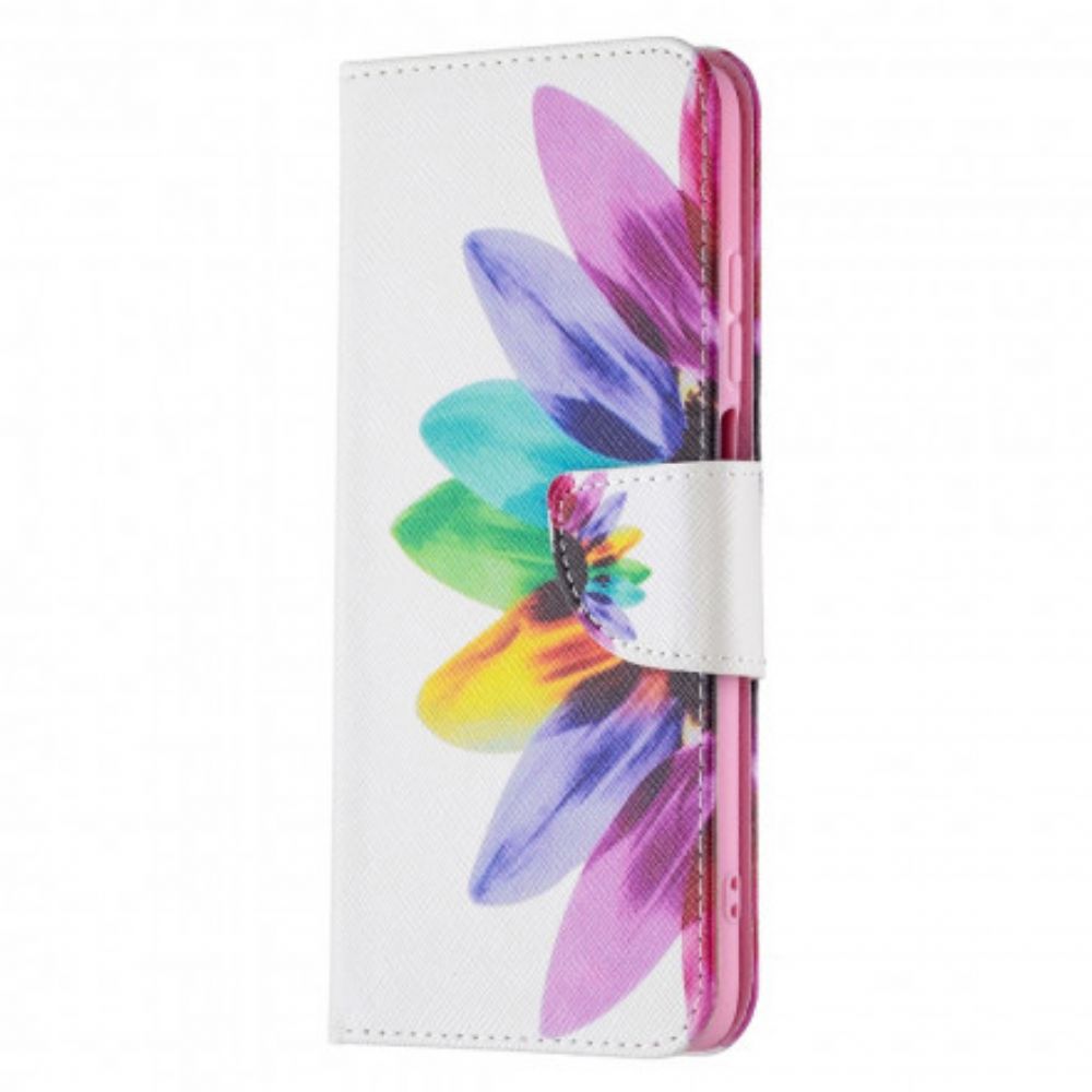 Flip Case Für Xiaomi Redmi 10 Aquarell Blume