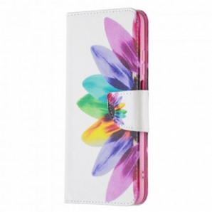 Flip Case Für Xiaomi Redmi 10 Aquarell Blume