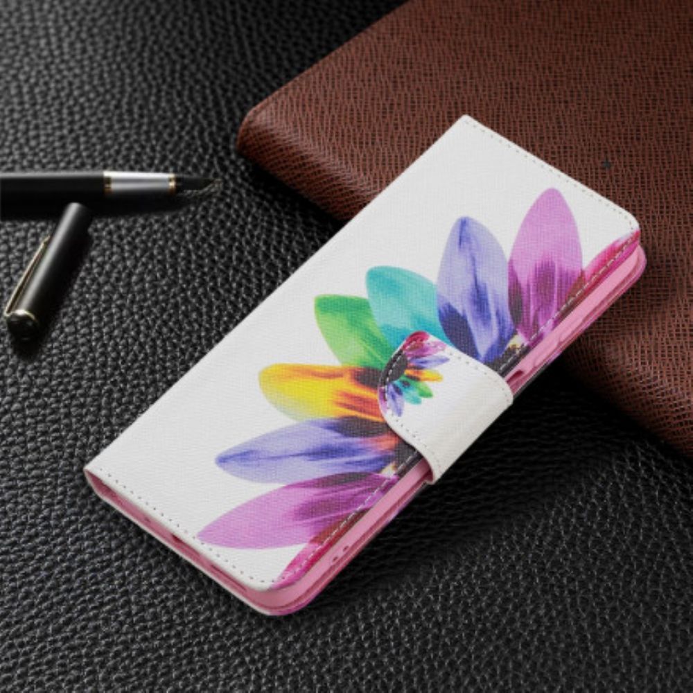 Flip Case Für Xiaomi Redmi 10 Aquarell Blume