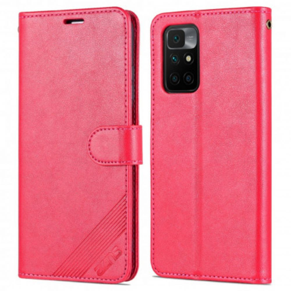 Flip Case Für Xiaomi Redmi 10 Azns Kunstleder