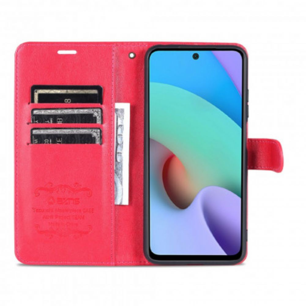 Flip Case Für Xiaomi Redmi 10 Azns Kunstleder