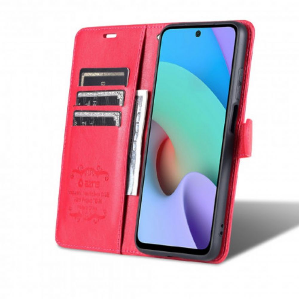 Flip Case Für Xiaomi Redmi 10 Azns Kunstleder