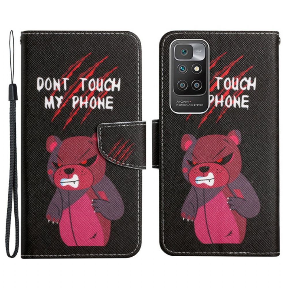 Flip Case Für Xiaomi Redmi 10 Bear Fass Mein Telefon Nicht An