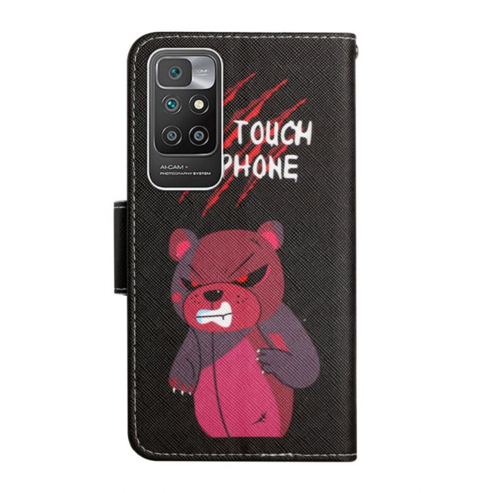 Flip Case Für Xiaomi Redmi 10 Bear Fass Mein Telefon Nicht An