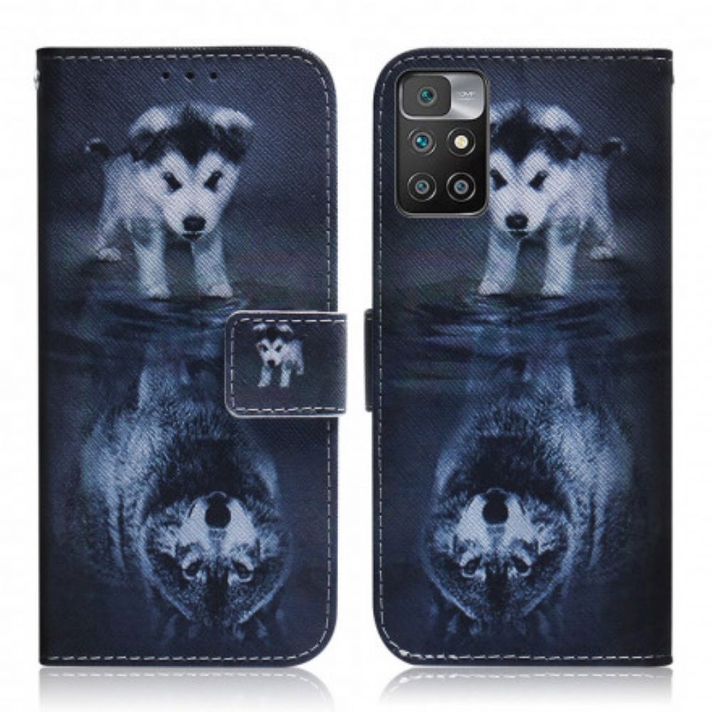 Flip Case Für Xiaomi Redmi 10 Ernesto Der Wolf