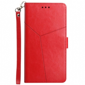 Flip Case Für Xiaomi Redmi 10 Geo Y Design Lederstil