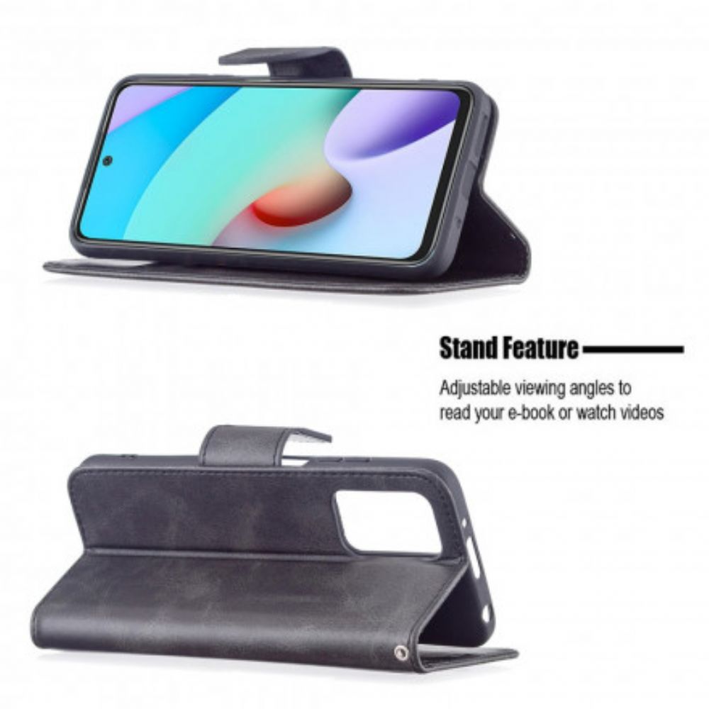 Flip Case Für Xiaomi Redmi 10 Flip Case Glatte Schräge Klappe