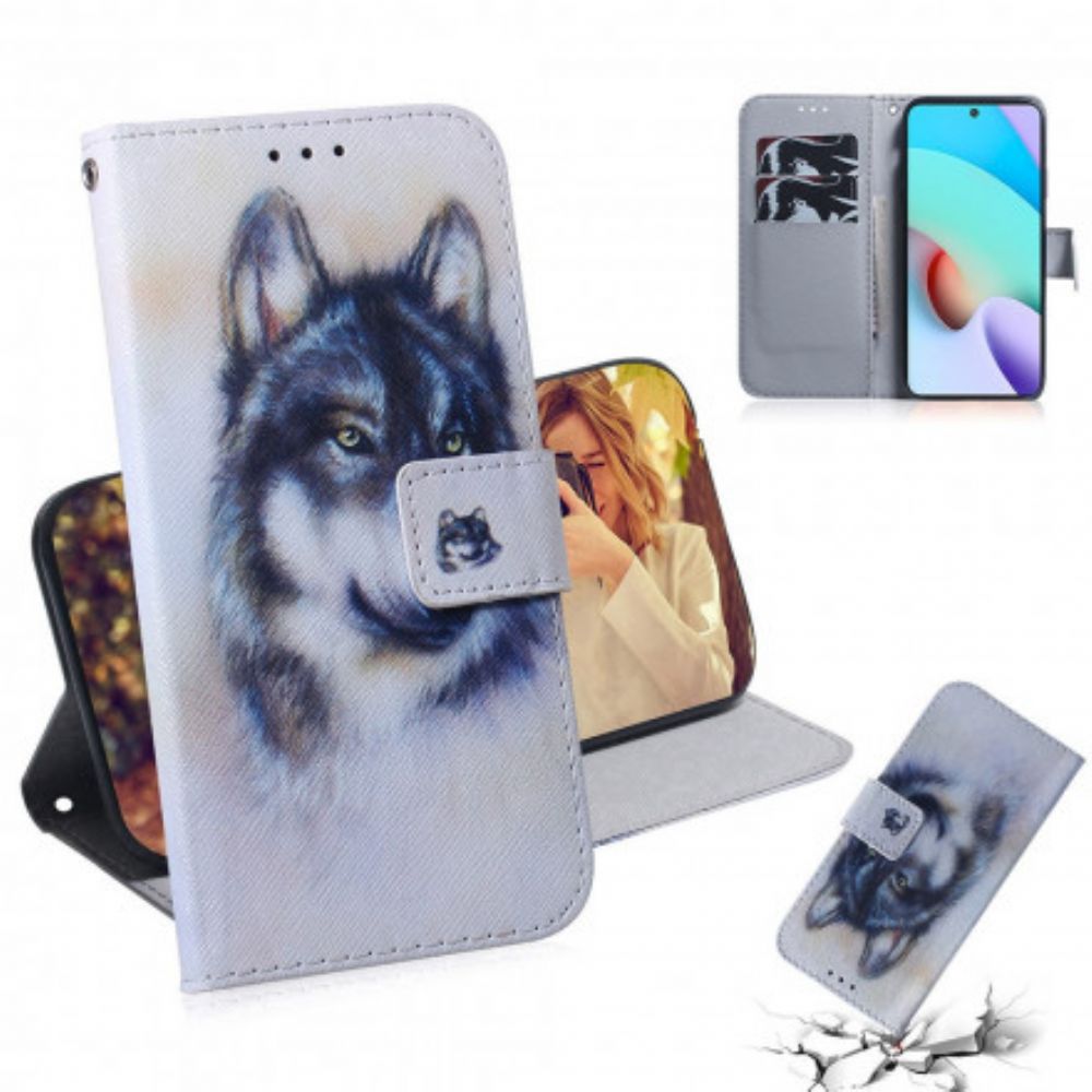 Flip Case Für Xiaomi Redmi 10 Hundeblick