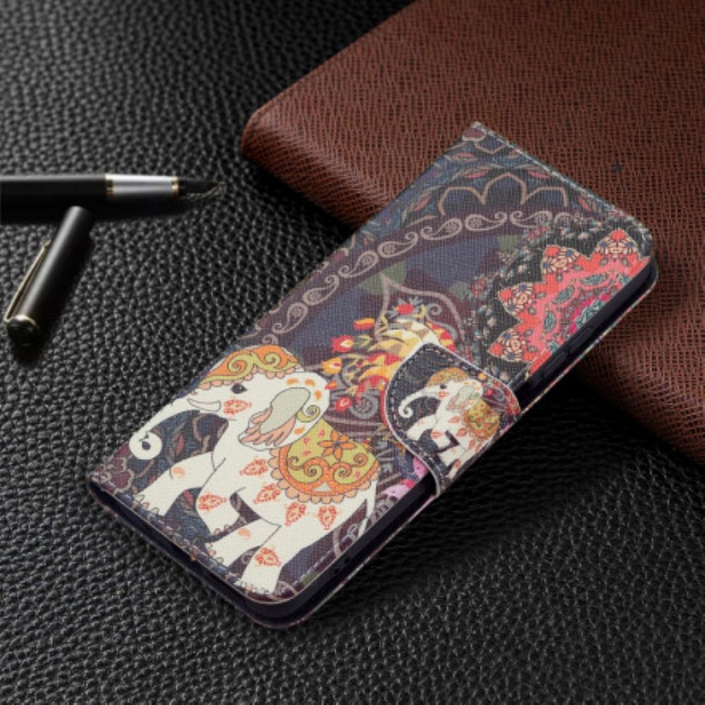 Flip Case Für Xiaomi Redmi 10 Indische Elefanten