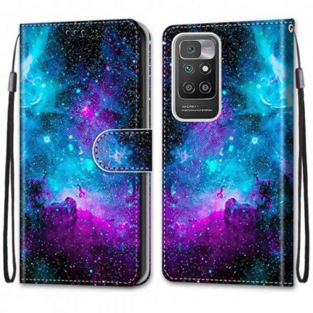 Flip Case Für Xiaomi Redmi 10 Kosmischer Himmel