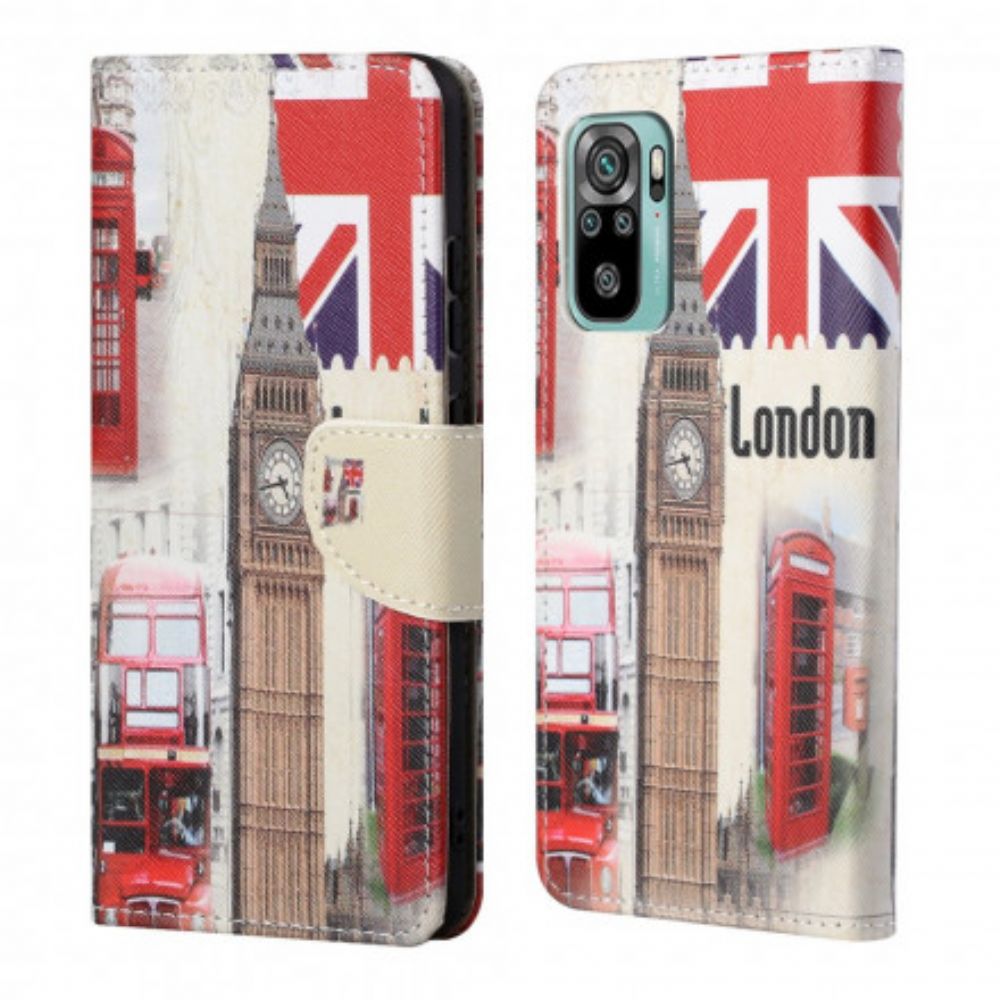 Flip Case Für Xiaomi Redmi 10 Londoner Leben