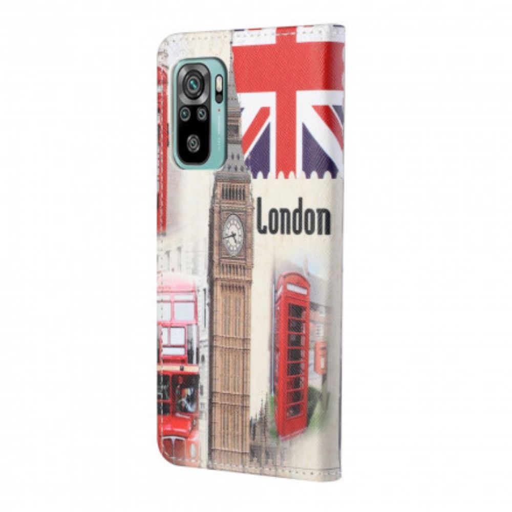 Flip Case Für Xiaomi Redmi 10 Londoner Leben