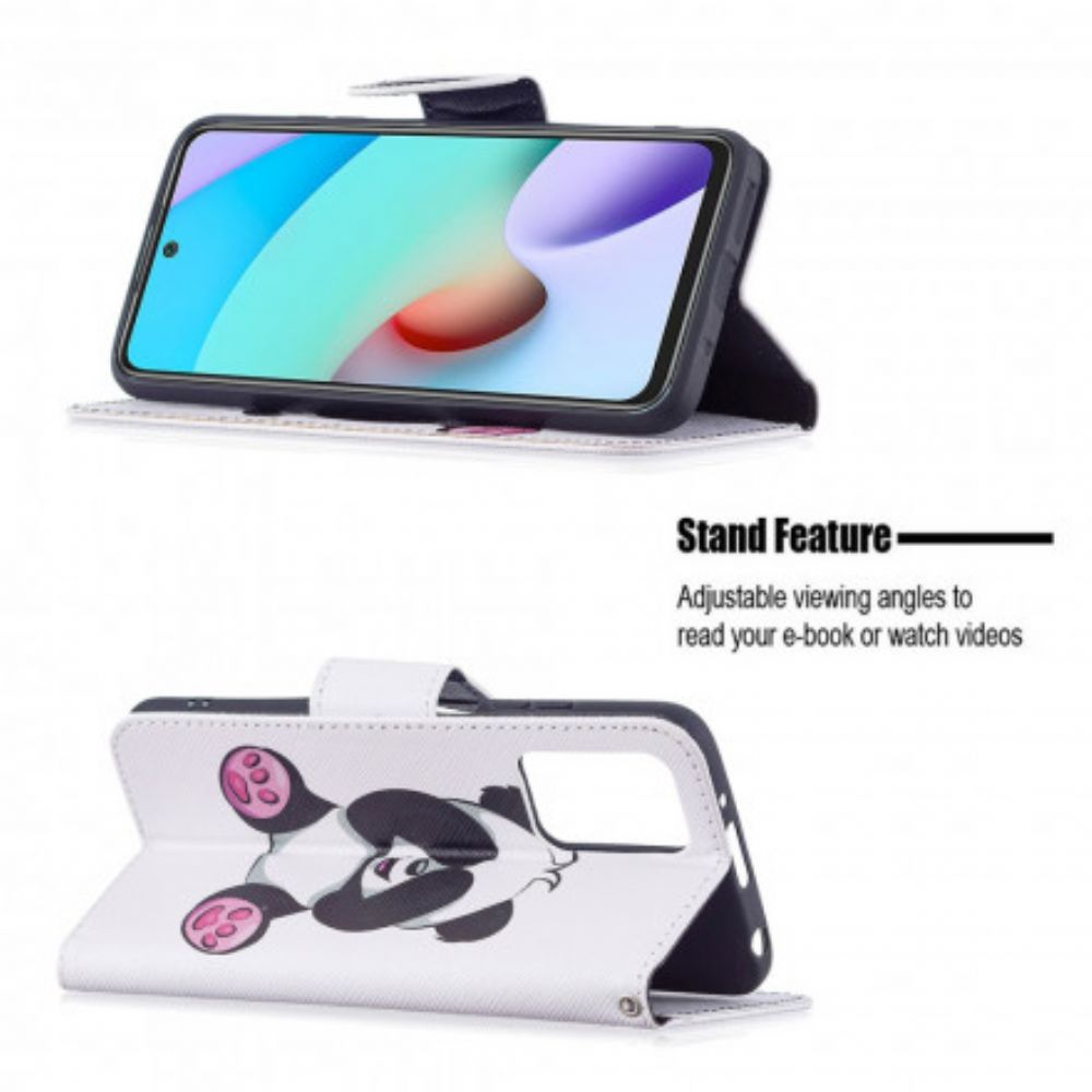 Flip Case Für Xiaomi Redmi 10 Panda-spaß