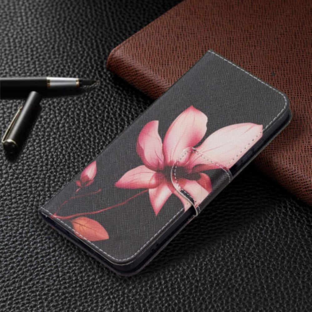 Flip Case Für Xiaomi Redmi 10 Rosa Blume