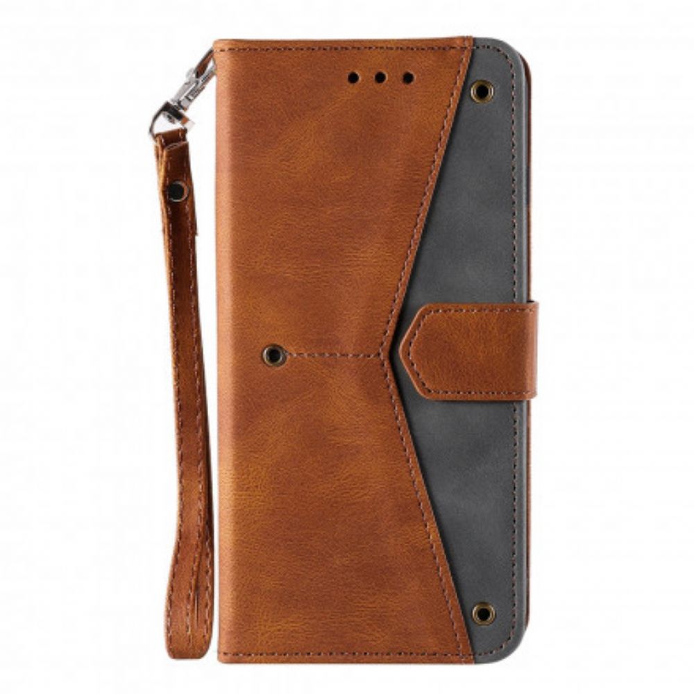 Flip Case Für Xiaomi Redmi 10 Skin-touch-nähte