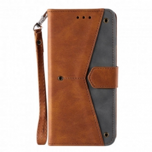 Flip Case Für Xiaomi Redmi 10 Skin-touch-nähte